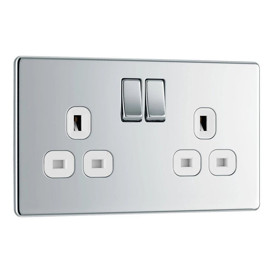 BG Flatplate Screwless Polished Chrome