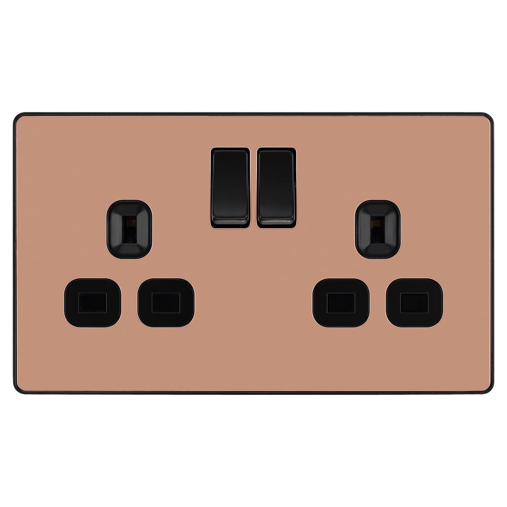 Screwless Polished Copper