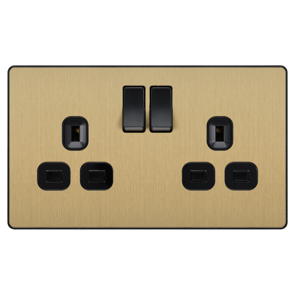 Screwless Brushed Brass