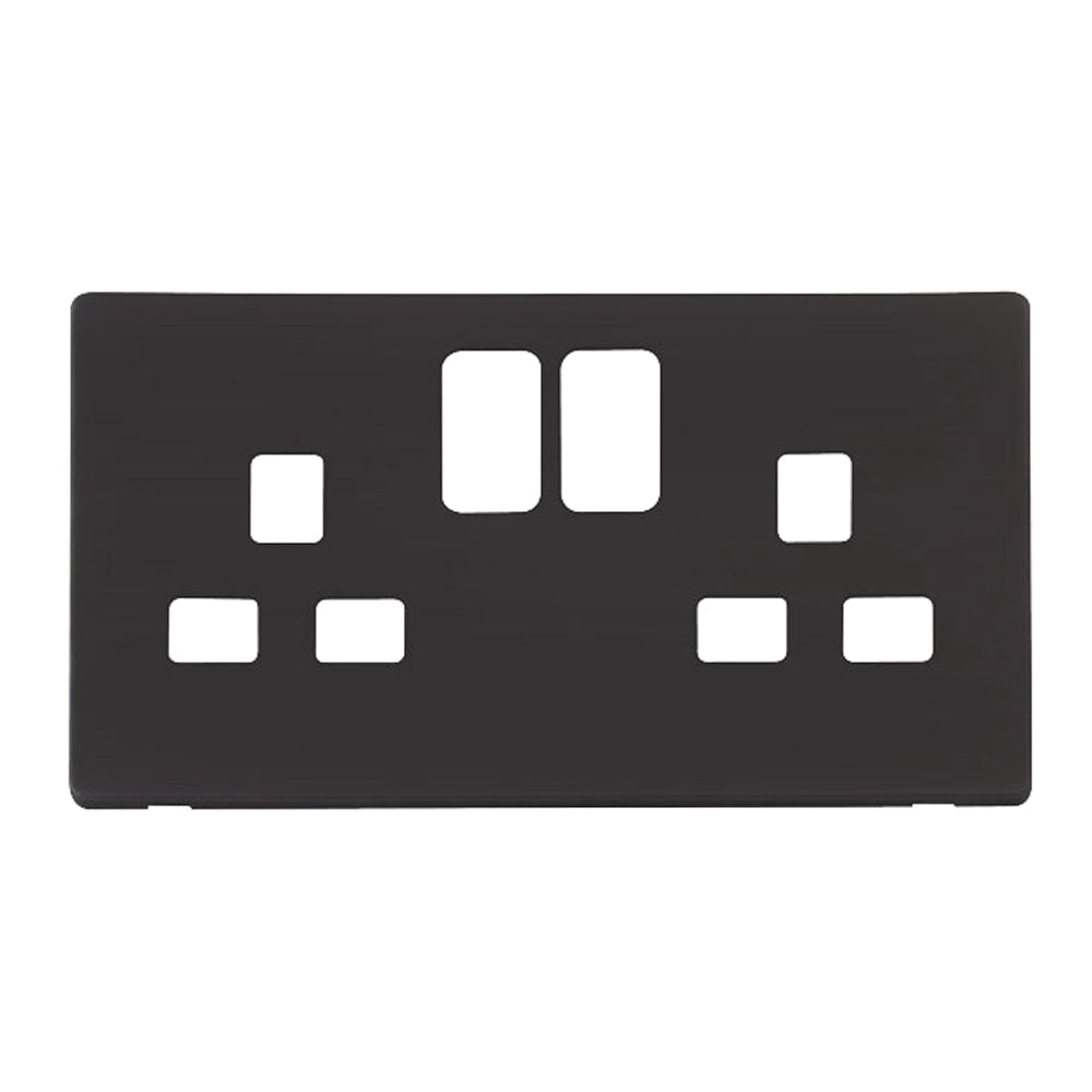 Click Definity Matt Black Cover Plates