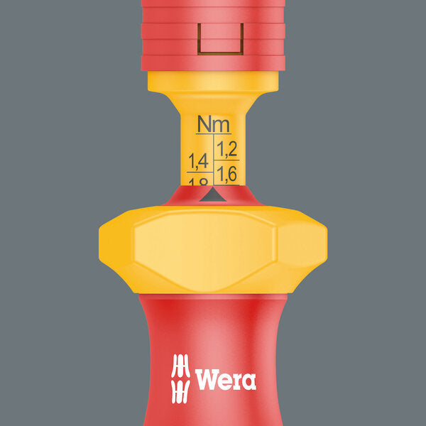 Wera 05074750001 Series 7400 VDE Kraftform adjustable torque handle (0.3-3.5 Nm), 7441 VDE x 1.2-3.0 Nm - westbasedirect.com