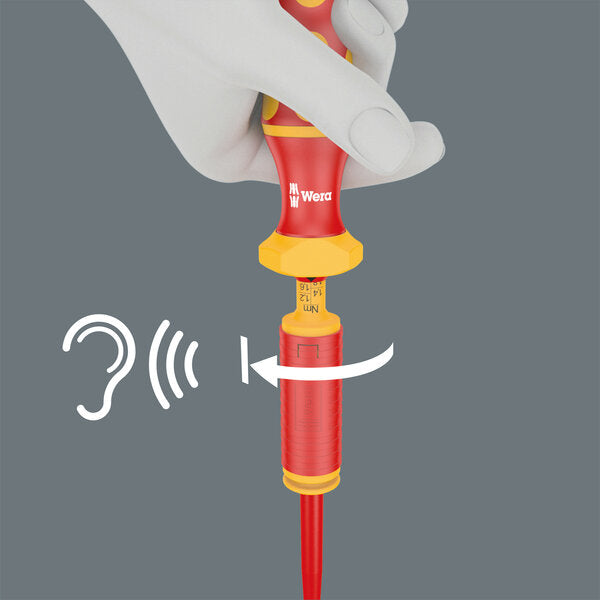 Wera 05074750001 Series 7400 VDE Kraftform adjustable torque handle (0.3-3.5 Nm), 7441 VDE x 1.2-3.0 Nm - westbasedirect.com