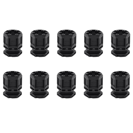 Wiska 10112716 TRISHOT ETKV-SET 20mm Cable Gland and Locknut Black (10 Pack) - westbasedirect.com