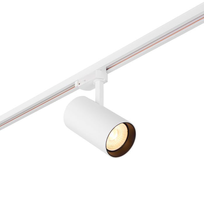 Saxby 101634 ColtLED Track Head 34W 3000K white 34W Matt white paint & clear acrylic 34W LED module (COB) Warm White - westbasedirect.com