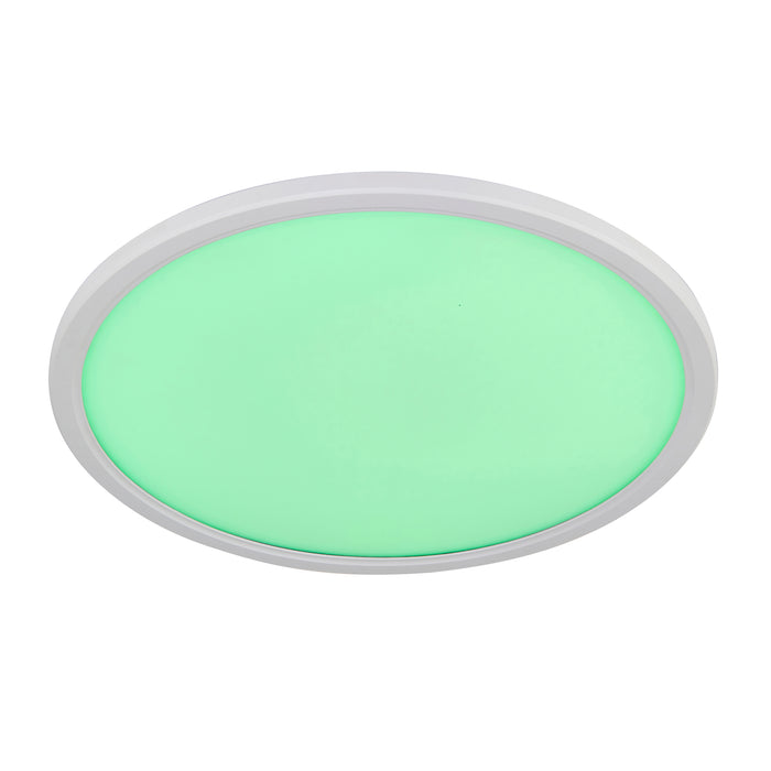 Saxby 102673 Smart Halo IP44 21W Opal pc & frosted pmma 21W LED module (SMD 2835) Cool White - westbasedirect.com