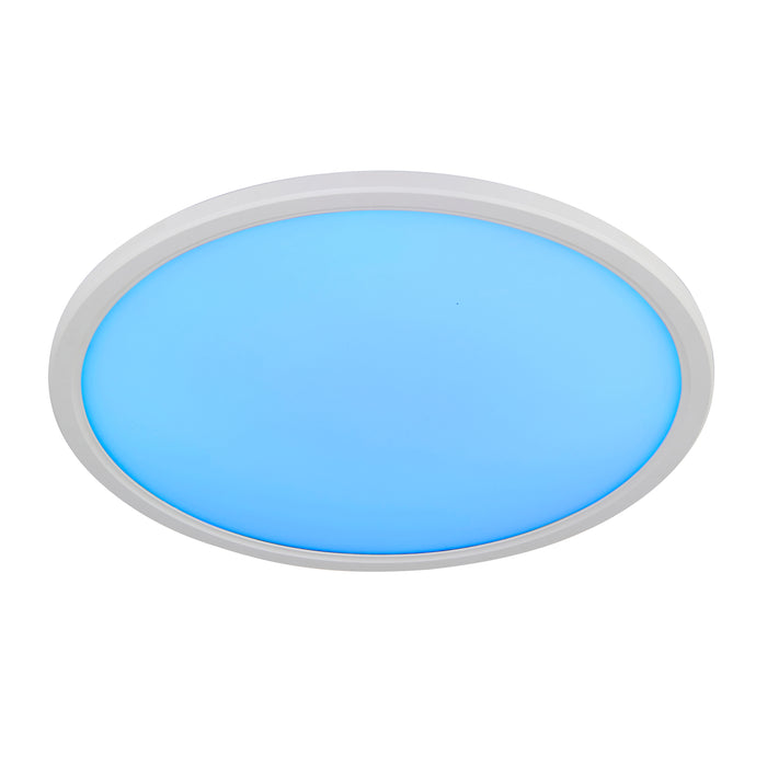 Saxby 102673 Smart Halo IP44 21W Opal pc & frosted pmma 21W LED module (SMD 2835) Cool White - westbasedirect.com
