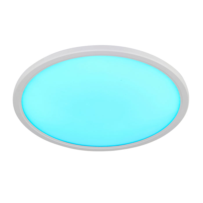 Saxby 102673 Smart Halo IP44 21W Opal pc & frosted pmma 21W LED module (SMD 2835) Cool White - westbasedirect.com