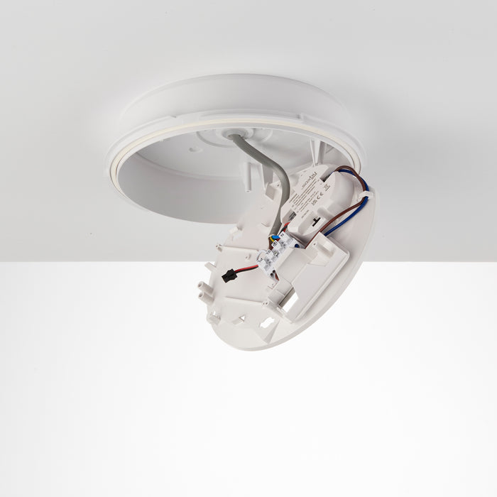Saxby 102730 HeroPro Mini IP65 12W Gloss white & opal pc 12W LED module (SMD 2835  CCT) CCT - westbasedirect.com