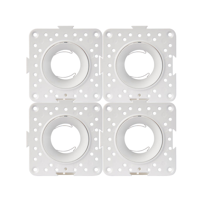 Saxby 103941 Trimless linkable white 50W Matt white paint 50W GU10 reflector (Required) - westbasedirect.com