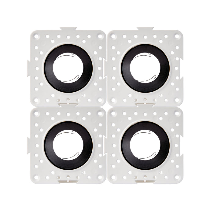 Saxby 103942 Trimless linkable black 50W Matt black paint 50W GU10 reflector (Required) - westbasedirect.com