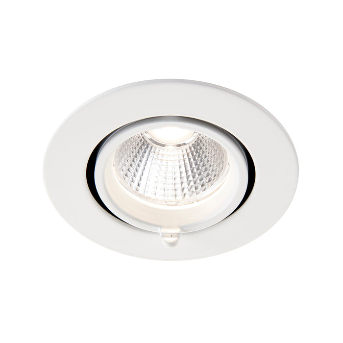 Saxby 108289 Axial CCT 15W Round 15W Matt white paint & clear pc 15W LED module (COB) CCT - westbasedirect.com