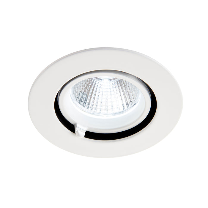 Saxby 108289 Axial CCT 15W Round 15W Matt white paint & clear pc 15W LED module (COB) CCT - westbasedirect.com