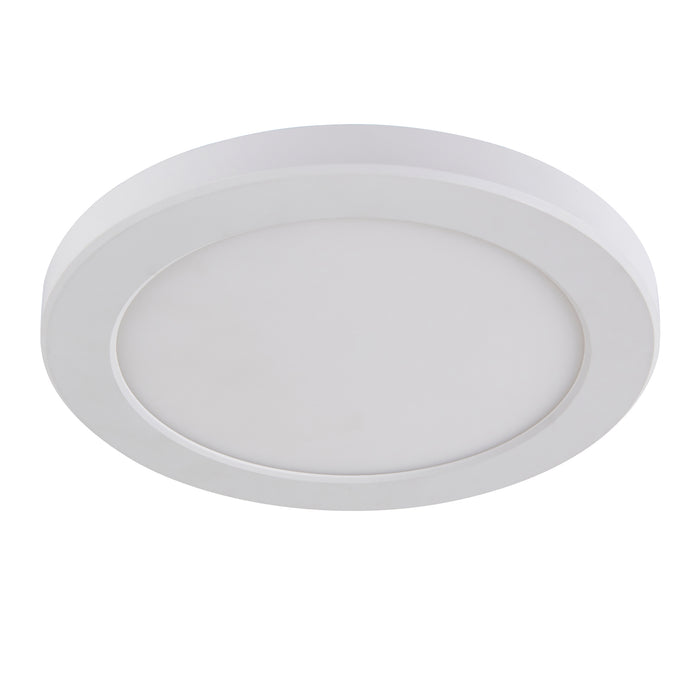 Saxby 108743 StratusDISC adjustable CCT IP44 18W Matt white textured pc 18W LED module (SMD 2835 CCT) CCT - westbasedirect.com