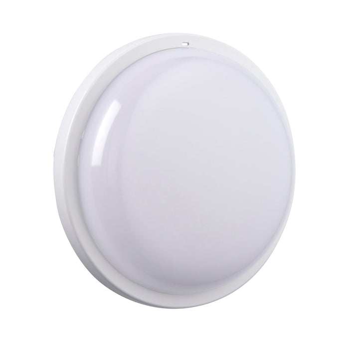 Saxby 108745 Rond Plus CCT IP65 15W Opal & gloss white pc 15W LED module (SMD 2835 CCT) CCT - westbasedirect.com