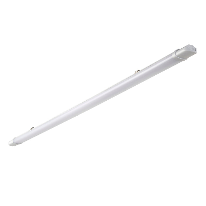 Saxby 110964 Reeve ECO 5ft 4000K IP65 33W Opal & gloss white pc 33W LED module (SMD 2835) Cool White - westbasedirect.com