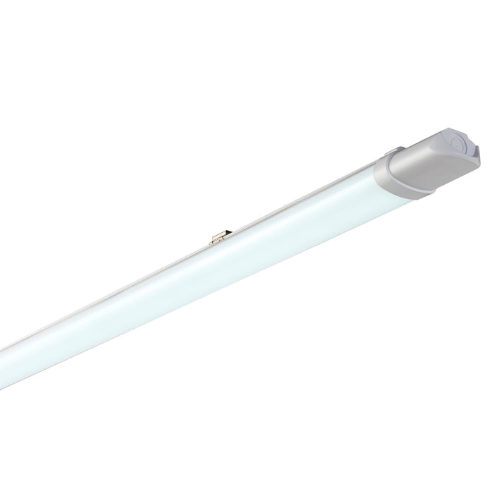 Saxby 110964 Reeve ECO 5ft 4000K IP65 33W Opal & gloss white pc 33W LED module (SMD 2835) Cool White - westbasedirect.com