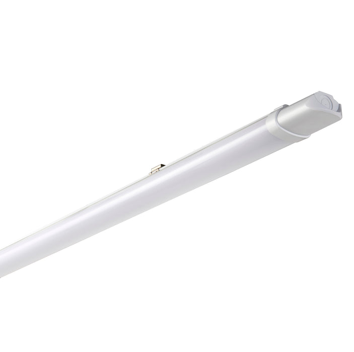 Saxby 110964 Reeve ECO 5ft 4000K IP65 33W Opal & gloss white pc 33W LED module (SMD 2835) Cool White - westbasedirect.com