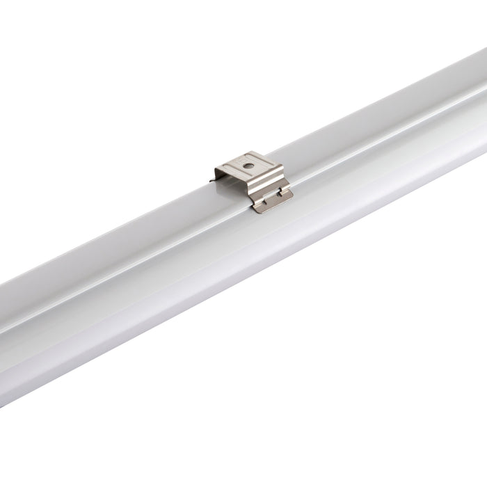 Saxby 110964 Reeve ECO 5ft 4000K IP65 33W Opal & gloss white pc 33W LED module (SMD 2835) Cool White - westbasedirect.com