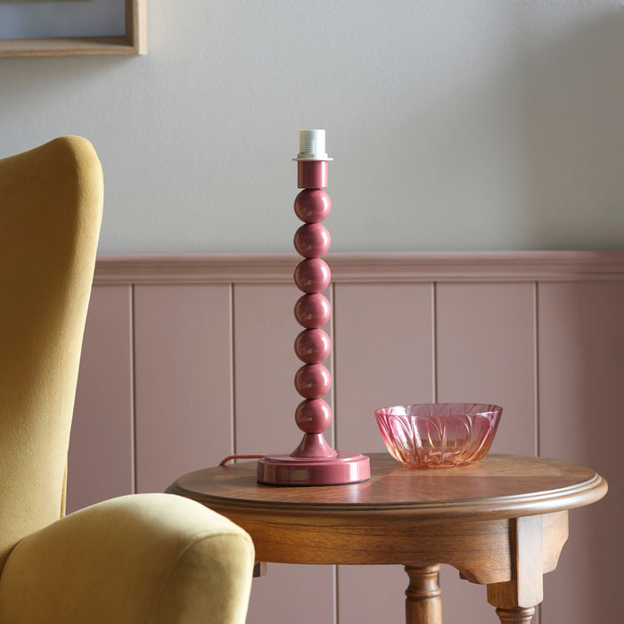 Endon 111282 Higgledy Table Base Gloss pink clay paint 7W LED E14 (Required) - westbasedirect.com
