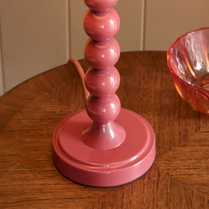 Endon 111282 Higgledy Table Base Gloss pink clay paint 7W LED E14 (Required) - westbasedirect.com