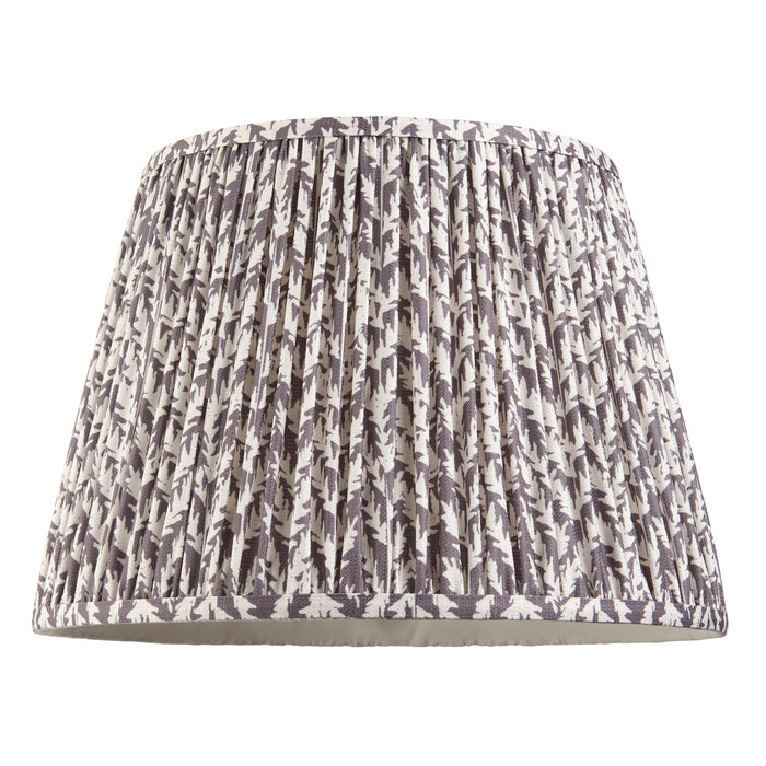 Endon 111299 Leaf 40cm Tapered Shade Pearl grey fabric 10W LED E27 or B22 (Required) - westbasedirect.com