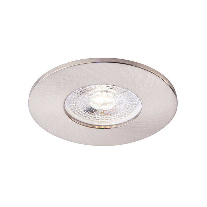 Saxby 111571 Saxby ShieldONE 65 Bezel fixed - Satin Nickel Satin nickel effect plate - westbasedirect.com