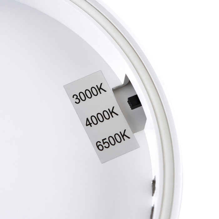 Saxby 112539 Ceto CCT 1200LM IP54 12W Opal ps & white abs plastic 12W LED module (SMD 2835  CCT) CCT - westbasedirect.com