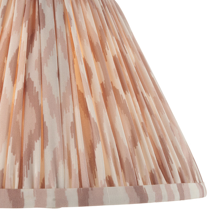 Endon 113226 Ikat 30cm Tapered Shade Neutral print fabric 10W LED E27 or B22 (Required) - westbasedirect.com