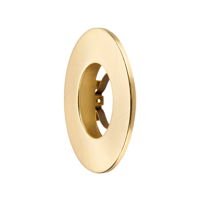 Saxby 113279 Saxby ShieldONE 65 Bezel fixed - Satin Brass Matt white paint - westbasedirect.com