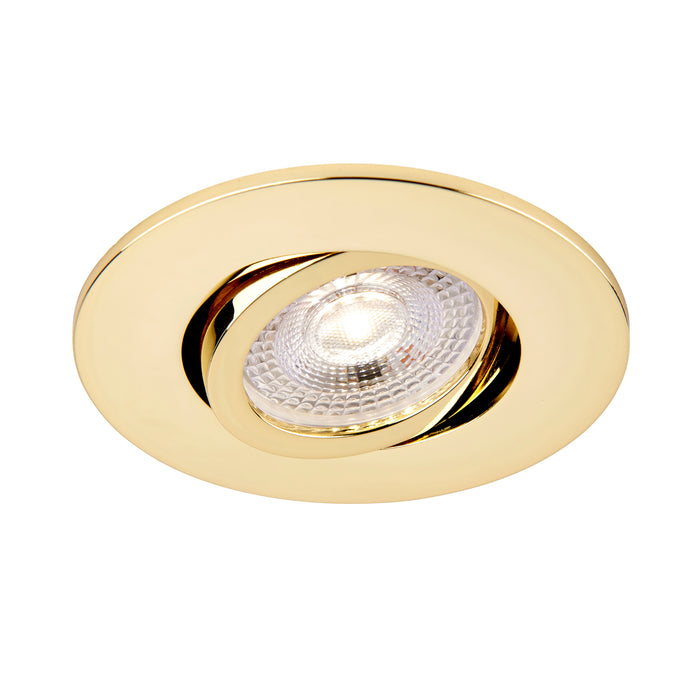 Saxby 113315 Saxby ShieldONE 75 Bezel tilt - Brass Brass effect plate - westbasedirect.com