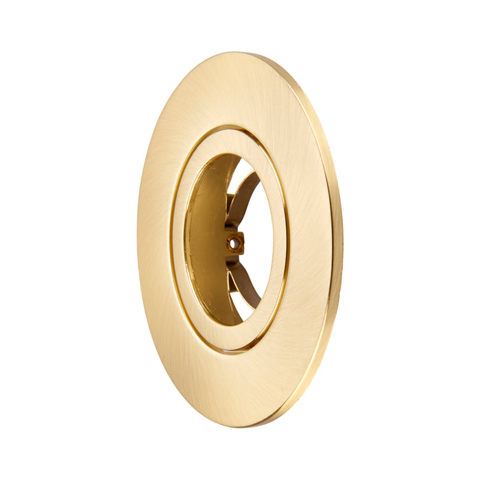Saxby 113316 Saxby ShieldONE 75 Bezel tilt - Satin Brass Satin brass effect plate - westbasedirect.com