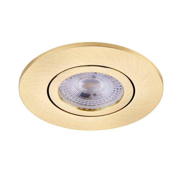 Saxby 113316 Saxby ShieldONE 75 Bezel tilt - Satin Brass Satin brass effect plate - westbasedirect.com