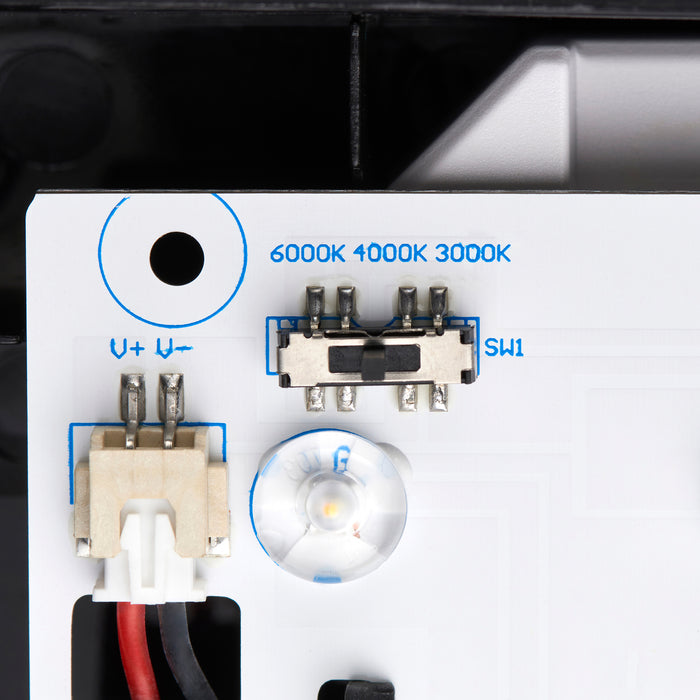 Saxby 113565 Avit CCT IP65 10W Clear prismatic & black pc 10W LED module (SMD 2835) CCT - westbasedirect.com