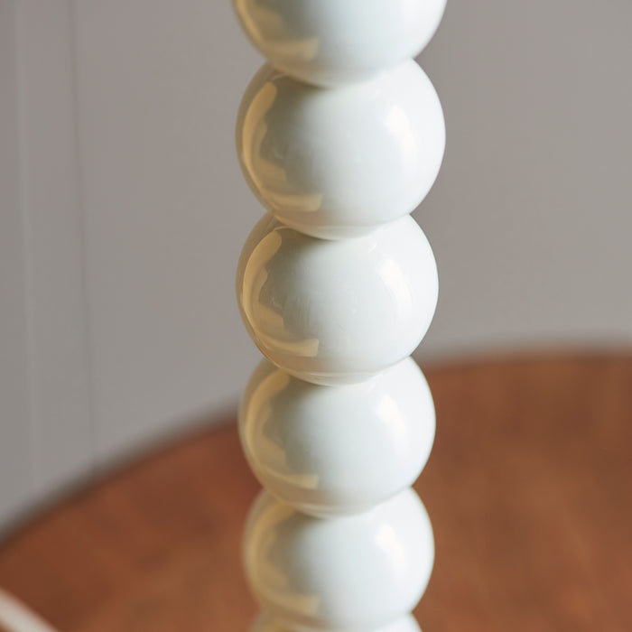 Endon 113863 Higgledy Table Base Gloss almond white paint 7W LED E14 (Required) - westbasedirect.com