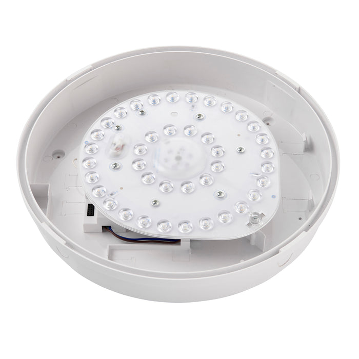 Saxby 113960 Saxby HeroULTRA standard IP65 15W Matt white textured & opal pc 15W LED module (SMD 2835  CCT) CCT - westbasedirect.com