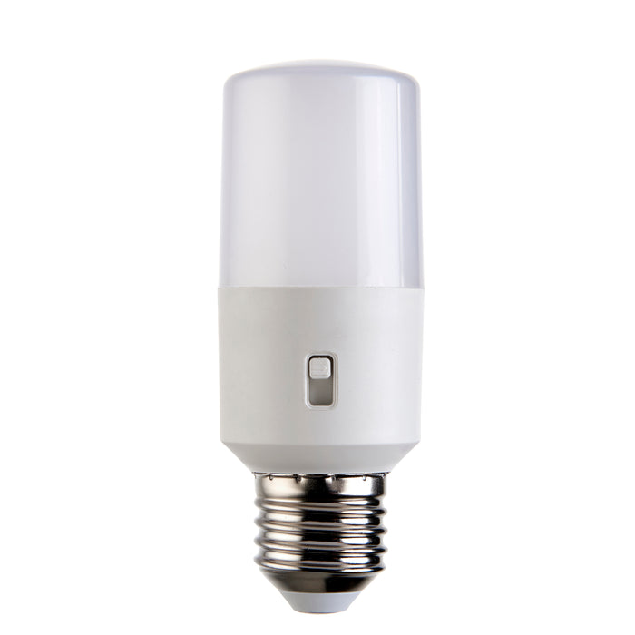 Saxby 113969 E27 LED Stick CCT 3000K/4000K/6000K/720LM 8W Opal pc & gloss white plastic & bright nickel plate 8W LED E27 CCT - westbasedirect.com