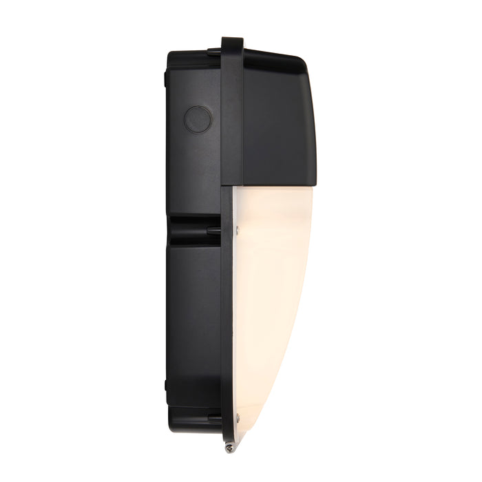 Saxby 114571 Lucca CCT photocell IP65 30W Opal & matt black textured pc 30W LED module (SMD 2835  CCT) CCT - westbasedirect.com