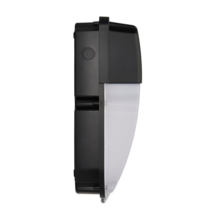 Saxby 114571 Lucca CCT photocell IP65 30W Opal & matt black textured pc 30W LED module (SMD 2835  CCT) CCT - westbasedirect.com