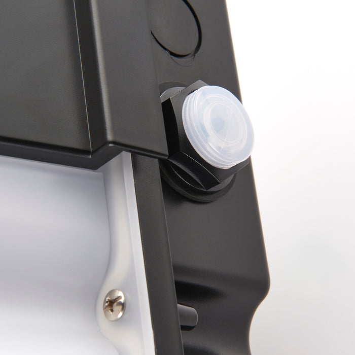 Saxby 114571 Lucca CCT photocell IP65 30W Opal & matt black textured pc 30W LED module (SMD 2835  CCT) CCT - westbasedirect.com