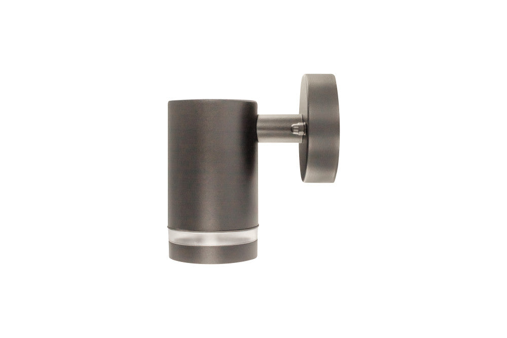 Integral ILDED059 Outdoor Stainless Steel Down GU10 IP65 Wall Light Anthracite Grey - westbasedirect.com