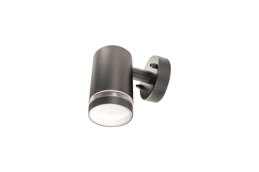 Integral ILDED059 Outdoor Stainless Steel Down GU10 IP65 Wall Light Anthracite Grey - westbasedirect.com