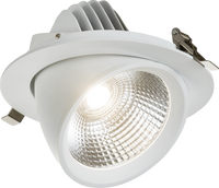 Knightsbridge SA3040C SARA 230V IP20 LED Recessed Tri-Wattage and CCT Scoop Downlight - 30W/35/40W