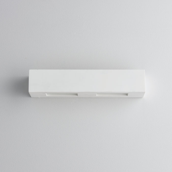 Saxby 10400 Box 2lt wall 28W White plaster & frosted glass 2 x 28W G9 clear capsule (Required) - westbasedirect.com