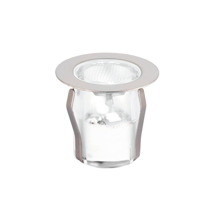 Saxby 13889 Ikon round 30mm kit IP67 0.45W Polished stainless steel & clear pc 10 x 0.45W LED module (SMD 2835) Daylight White - westbasedirect.com