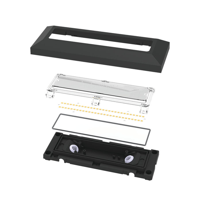 Saxby 61214 Severus CCT landscape indirect IP65 2W Black abs plastic & clear pc 2W LED module (SMD 2835) CCT - westbasedirect.com