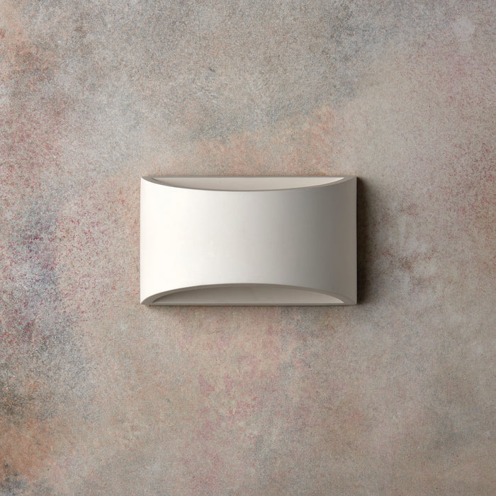 Saxby 61639 Toko 1lt 200mm wall 3W White plaster 3W LED Hi Power Warm White - westbasedirect.com