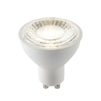 Saxby 70260 Matt white & clear 7W 580lm 4000K Non-Dimmable GU10 LED SMD