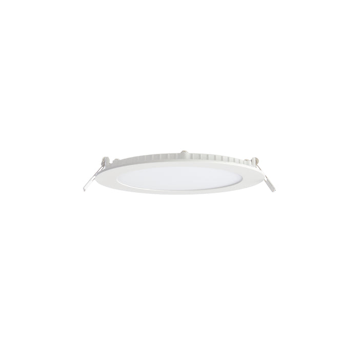 Saxby 73811 SirioDISC IP44 12W Matt white paint & frosted acrylic 12W LED module (SMD 2835) Warm White - westbasedirect.com