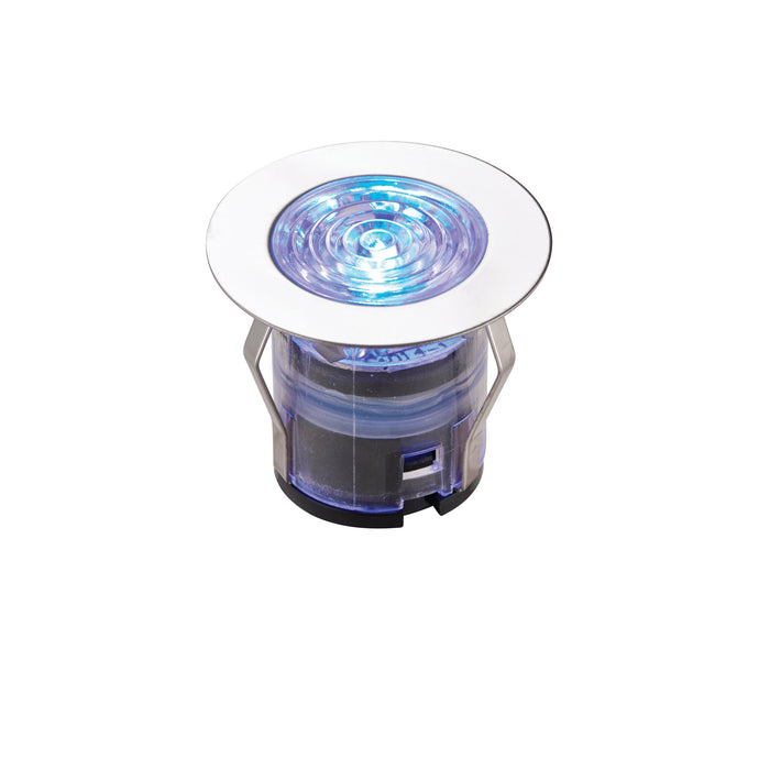 Saxby 76616 IkonPRO CCT 6500K/Blue 35mm kit IP67 0.75W Polished stainless steel & clear pc 10 x 0.75W LED module (SMD 4014) CCT - westbasedirect.com