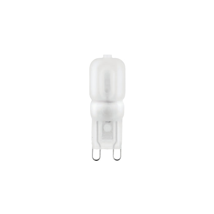 Saxby 76791 G9 LED SMD 200LM 2W Frosted pc & bright nickel plate 2W LED G9 Cool White - westbasedirect.com
